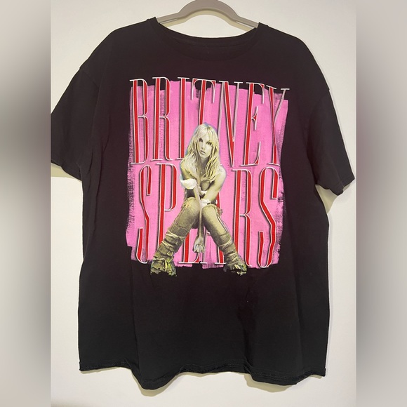 Britney Spears Official Black Short Sleeve T Shirt Size XL - Picture 1 of 2